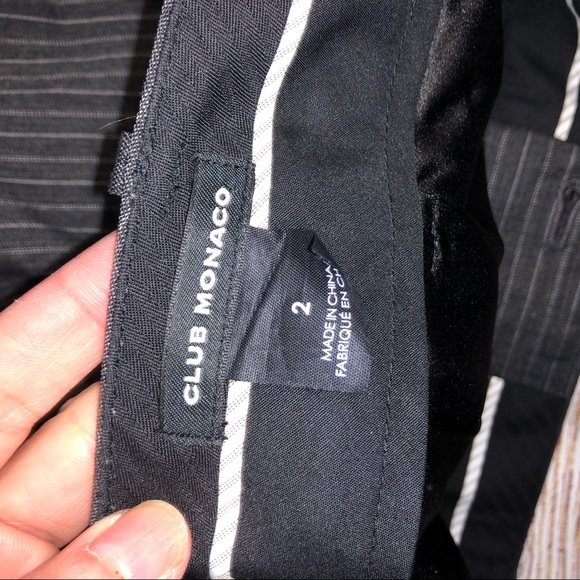 Club Monaco Striped Wool Pants - Picture 4 of 5